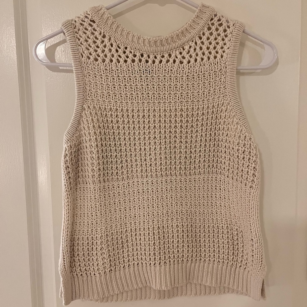 Universal Thread Cream Knit Sleeveless Top